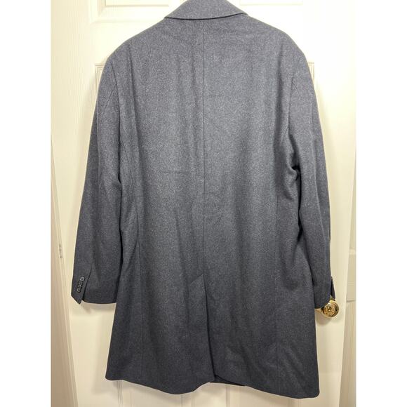 Kenneth Cole Mens 44 Raburn Wool Blend Over Coat Top Old Money Quiet Luxury - Picture 4 of 10